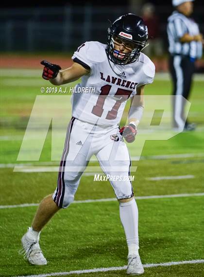 Thumbnail 1 in Lawrence @ Olathe North Varsity Football photogallery.