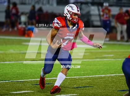 Thumbnail 3 in Lawrence @ Olathe North Varsity Football photogallery.