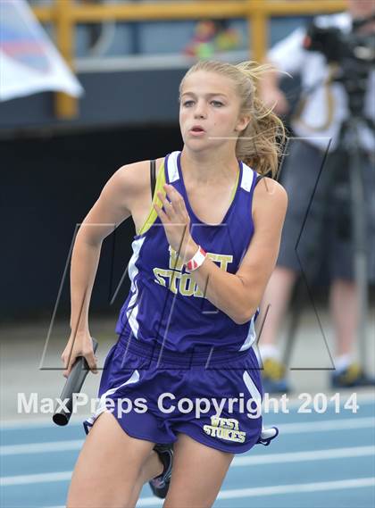 Thumbnail 3 in NCHSAA 2A Girls Track & Field Championships photogallery.