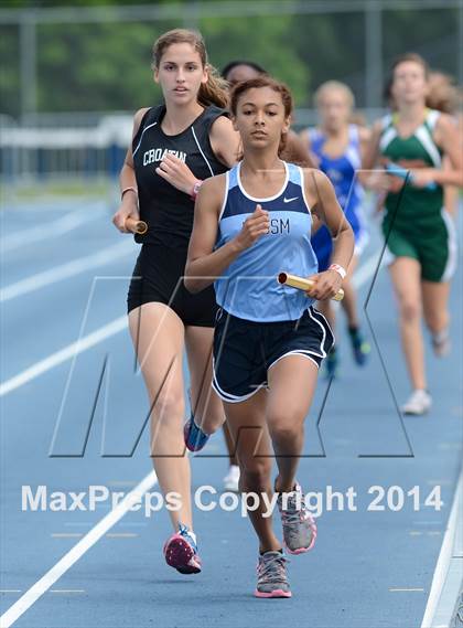 Thumbnail 3 in NCHSAA 2A Girls Track & Field Championships photogallery.