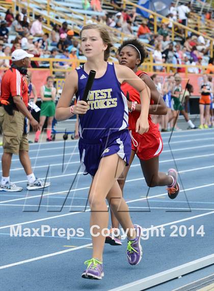Thumbnail 2 in NCHSAA 2A Girls Track & Field Championships photogallery.