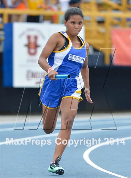 Thumbnail 3 in NCHSAA 2A Girls Track & Field Championships photogallery.