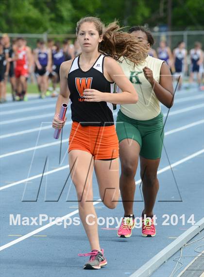 Thumbnail 3 in NCHSAA 2A Girls Track & Field Championships photogallery.