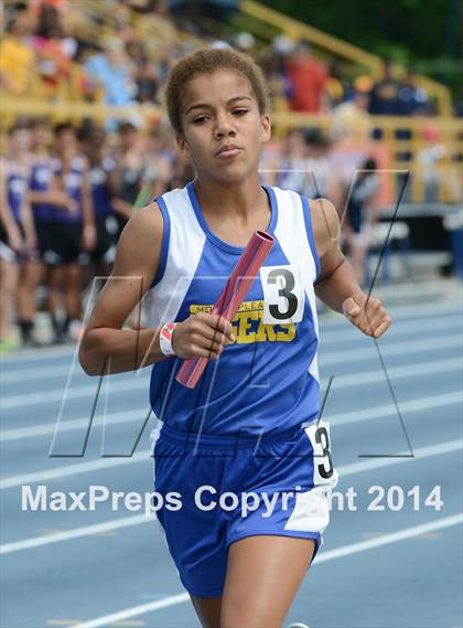 Thumbnail 3 in NCHSAA 2A Girls Track & Field Championships photogallery.