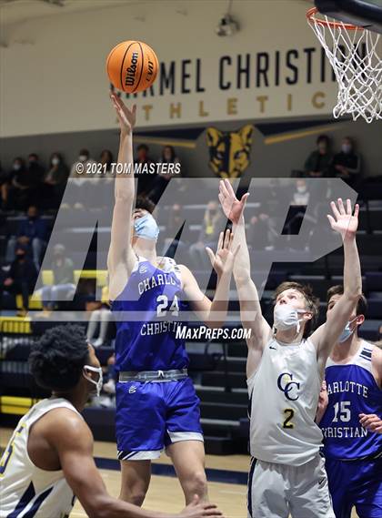 Thumbnail 1 in Charlotte Christian @ Carmel Christian (NCISAA 4A Quarterfinal) photogallery.
