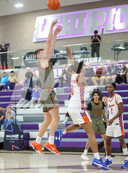 Thumbnail 3 in St. Raymond Boys vs. Wasatch Academy (Lehi Holiday Hoopfest) photogallery.