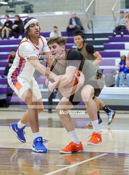 Thumbnail 3 in St. Raymond Boys vs. Wasatch Academy (Lehi Holiday Hoopfest) photogallery.