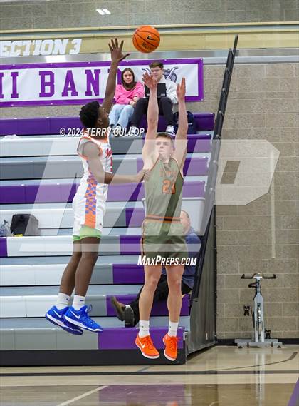 Thumbnail 3 in St. Raymond Boys vs. Wasatch Academy (Lehi Holiday Hoopfest) photogallery.