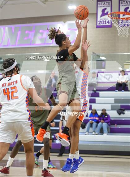 Thumbnail 3 in St. Raymond Boys vs. Wasatch Academy (Lehi Holiday Hoopfest) photogallery.