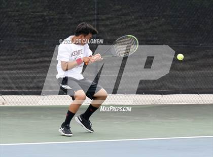 Thumbnail 2 in Fort Bend Kempner vs McAllen Memorial (UIL 5A Boys Singles Tennis State Semifinal) photogallery.