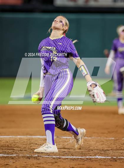 Thumbnail 2 in Beckville vs. Shiner (UIL 2A Softball Final) photogallery.