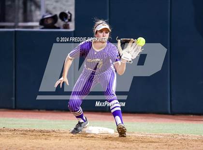 Thumbnail 1 in Beckville vs. Shiner (UIL 2A Softball Final) photogallery.