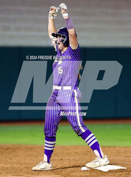 Thumbnail 2 in Beckville vs. Shiner (UIL 2A Softball Final) photogallery.