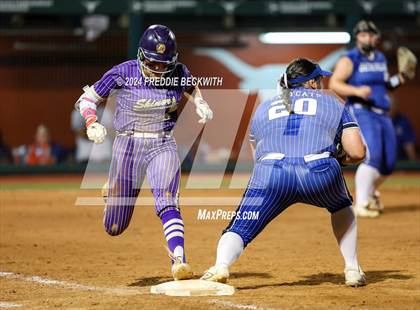 Thumbnail 1 in Beckville vs. Shiner (UIL 2A Softball Final) photogallery.