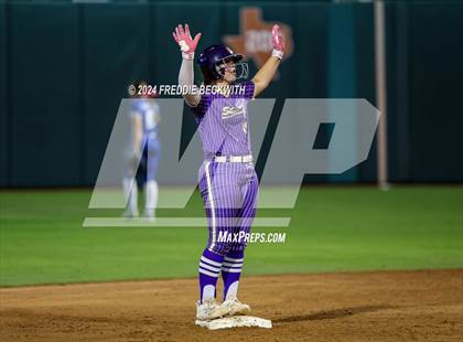 Thumbnail 1 in Beckville vs. Shiner (UIL 2A Softball Final) photogallery.