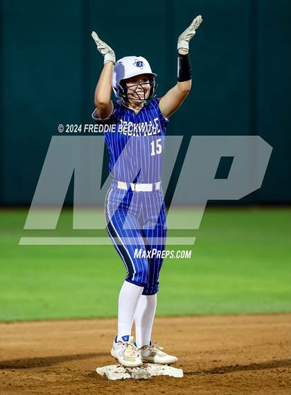Thumbnail 2 in Beckville vs. Shiner (UIL 2A Softball Final) photogallery.
