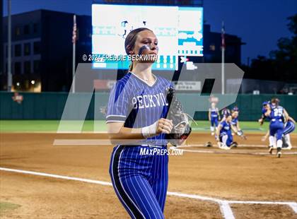 Thumbnail 3 in Beckville vs. Shiner (UIL 2A Softball Final) photogallery.