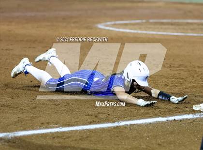 Thumbnail 2 in Beckville vs. Shiner (UIL 2A Softball Final) photogallery.