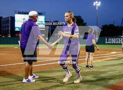 Thumbnail 1 in Beckville vs. Shiner (UIL 2A Softball Final) photogallery.