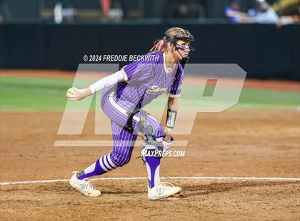 Thumbnail 1 in Beckville vs. Shiner (UIL 2A Softball Final) photogallery.