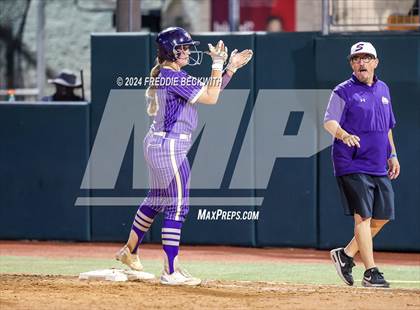 Thumbnail 2 in Beckville vs. Shiner (UIL 2A Softball Final) photogallery.