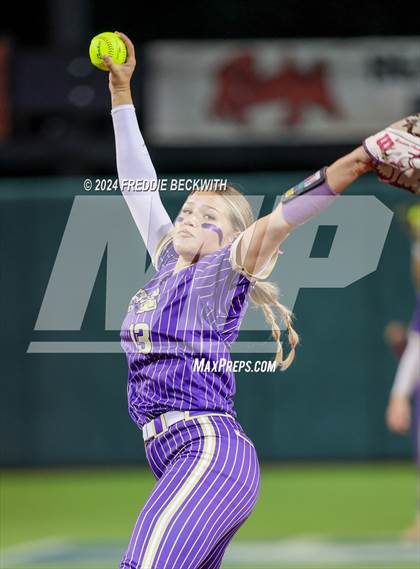 Thumbnail 1 in Beckville vs. Shiner (UIL 2A Softball Final) photogallery.