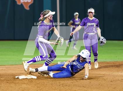 Thumbnail 3 in Beckville vs. Shiner (UIL 2A Softball Final) photogallery.