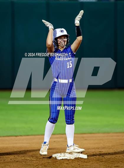 Thumbnail 3 in Beckville vs. Shiner (UIL 2A Softball Final) photogallery.