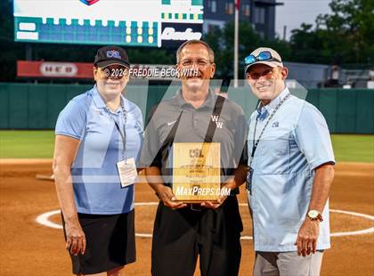 Thumbnail 2 in Beckville vs. Shiner (UIL 2A Softball Final) photogallery.