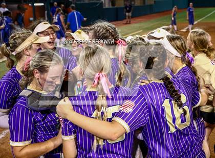 Thumbnail 2 in Beckville vs. Shiner (UIL 2A Softball Final) photogallery.