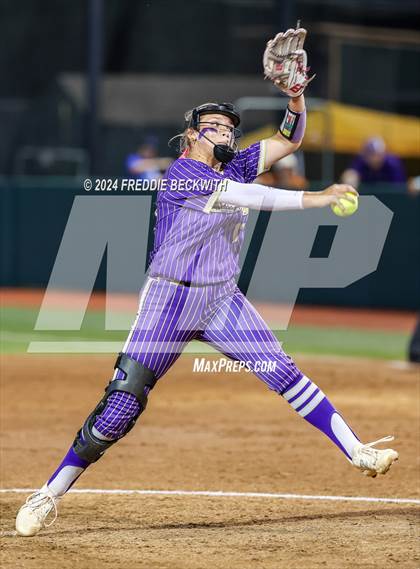 Thumbnail 3 in Beckville vs. Shiner (UIL 2A Softball Final) photogallery.