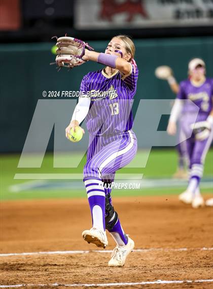Thumbnail 2 in Beckville vs. Shiner (UIL 2A Softball Final) photogallery.