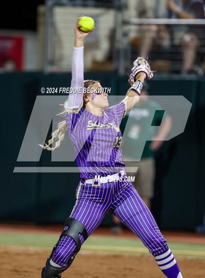 Thumbnail 1 in Beckville vs. Shiner (UIL 2A Softball Final) photogallery.