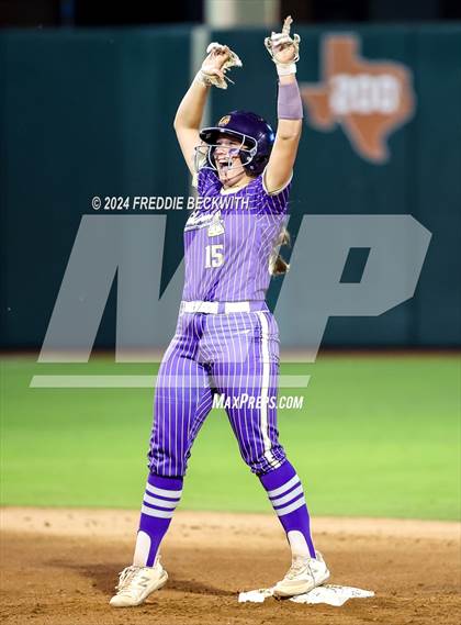 Thumbnail 3 in Beckville vs. Shiner (UIL 2A Softball Final) photogallery.