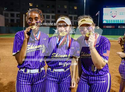 Thumbnail 1 in Beckville vs. Shiner (UIL 2A Softball Final) photogallery.