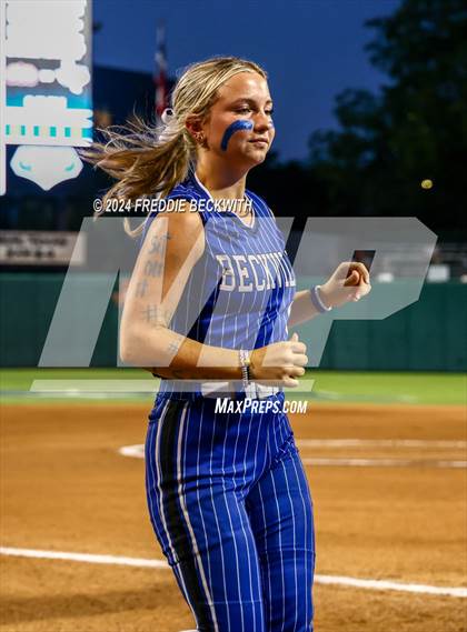 Thumbnail 1 in Beckville vs. Shiner (UIL 2A Softball Final) photogallery.