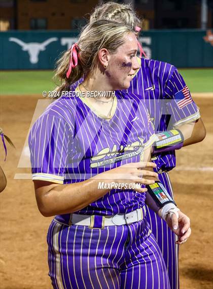 Thumbnail 2 in Beckville vs. Shiner (UIL 2A Softball Final) photogallery.