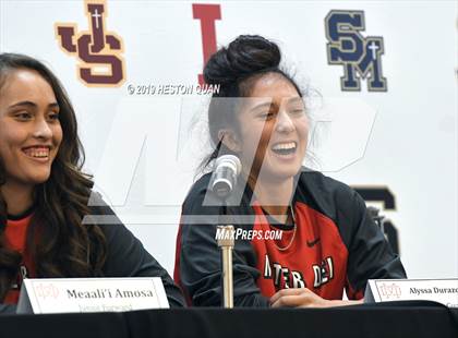 Thumbnail 2 in Trinity League Media Day - Mater Dei photogallery.