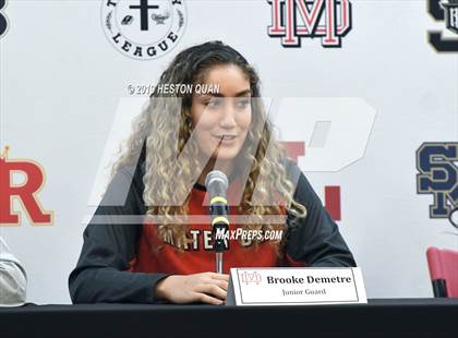 Thumbnail 2 in Trinity League Media Day - Mater Dei photogallery.