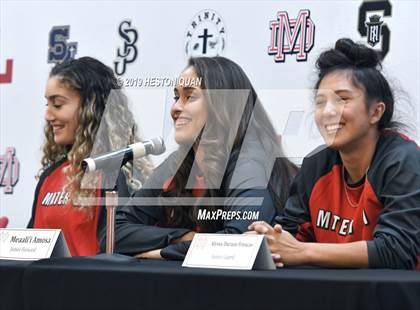 Thumbnail 2 in Trinity League Media Day - Mater Dei photogallery.