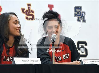 Thumbnail 3 in Trinity League Media Day - Mater Dei photogallery.