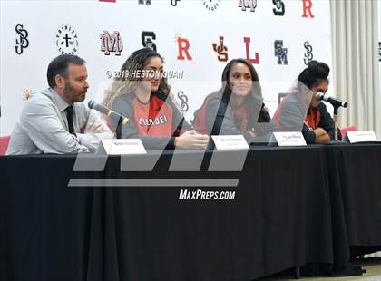 Thumbnail 2 in Trinity League Media Day - Mater Dei photogallery.