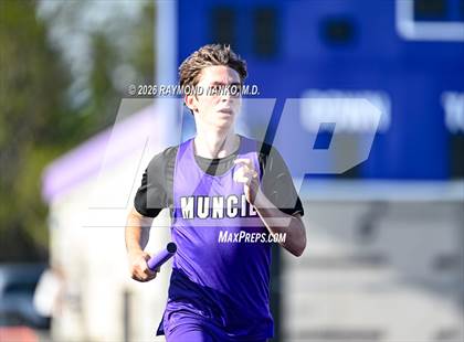 Thumbnail 2 in Muncie Central Duals (4 x 800 Meter Relay) photogallery.