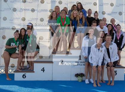Thumbnail 2 in CIF Girls Swimming Championships (Awards Podium) photogallery.