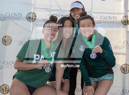 Thumbnail 2 in CIF Girls Swimming Championships (Awards Podium) photogallery.