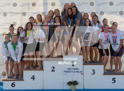 Thumbnail 1 in CIF Girls Swimming Championships (Awards Podium) photogallery.