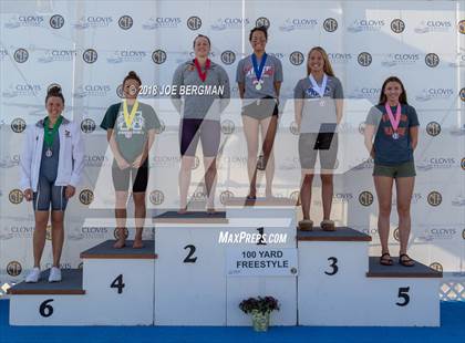 Thumbnail 2 in CIF Girls Swimming Championships (Awards Podium) photogallery.