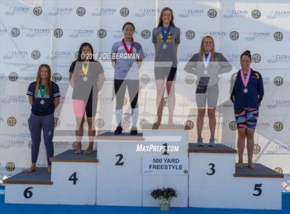 Thumbnail 3 in CIF Girls Swimming Championships (Awards Podium) photogallery.