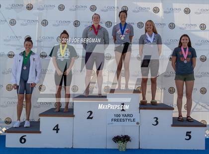 Thumbnail 3 in CIF Girls Swimming Championships (Awards Podium) photogallery.