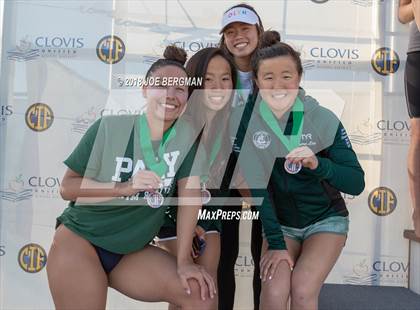 Thumbnail 2 in CIF Girls Swimming Championships (Awards Podium) photogallery.